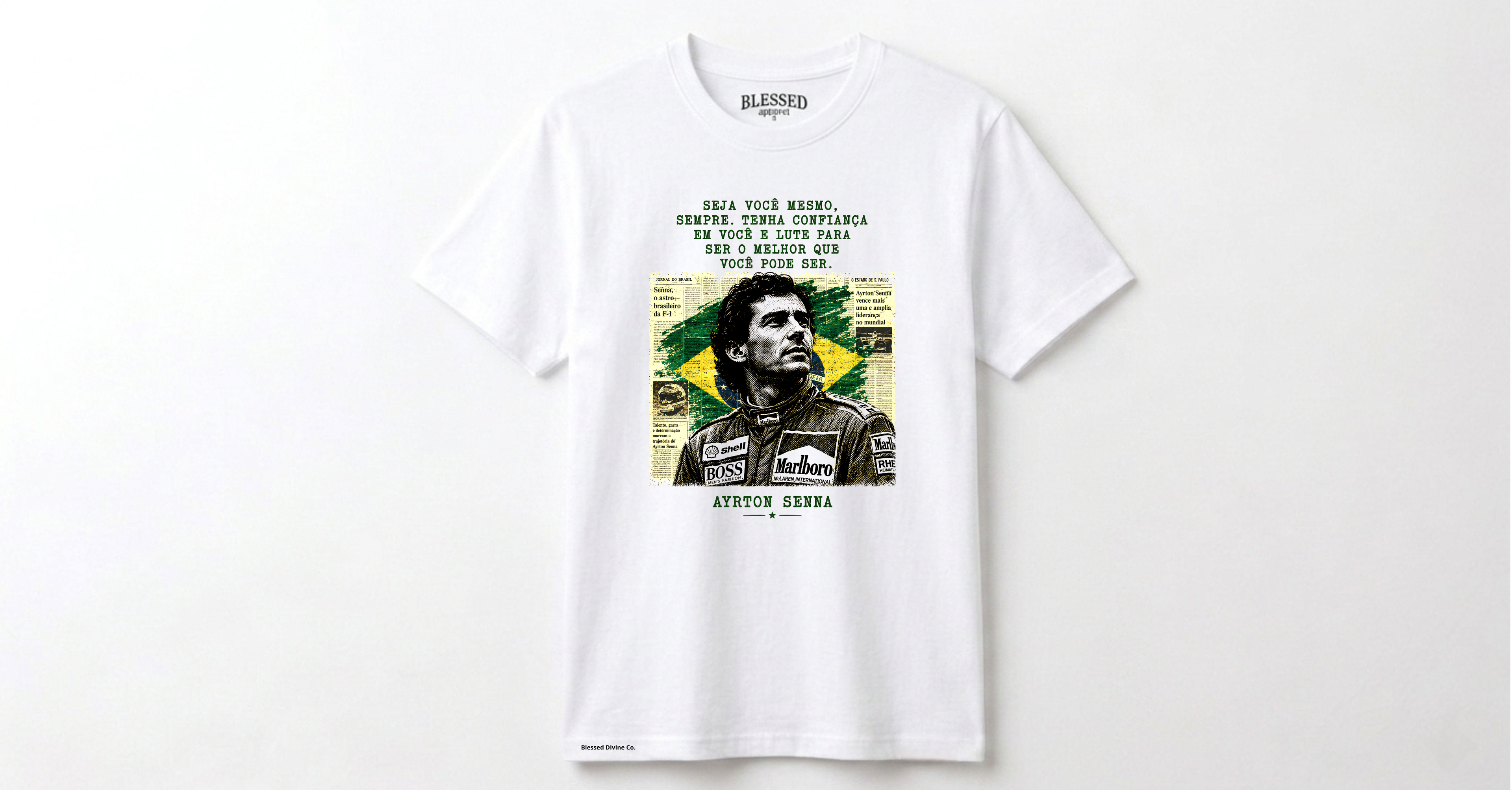 Camiseta Blessed Divine® | Senna Legacy White
