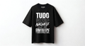 Camiseta Oversized Preta Tudo posso naquele que me fortaleça