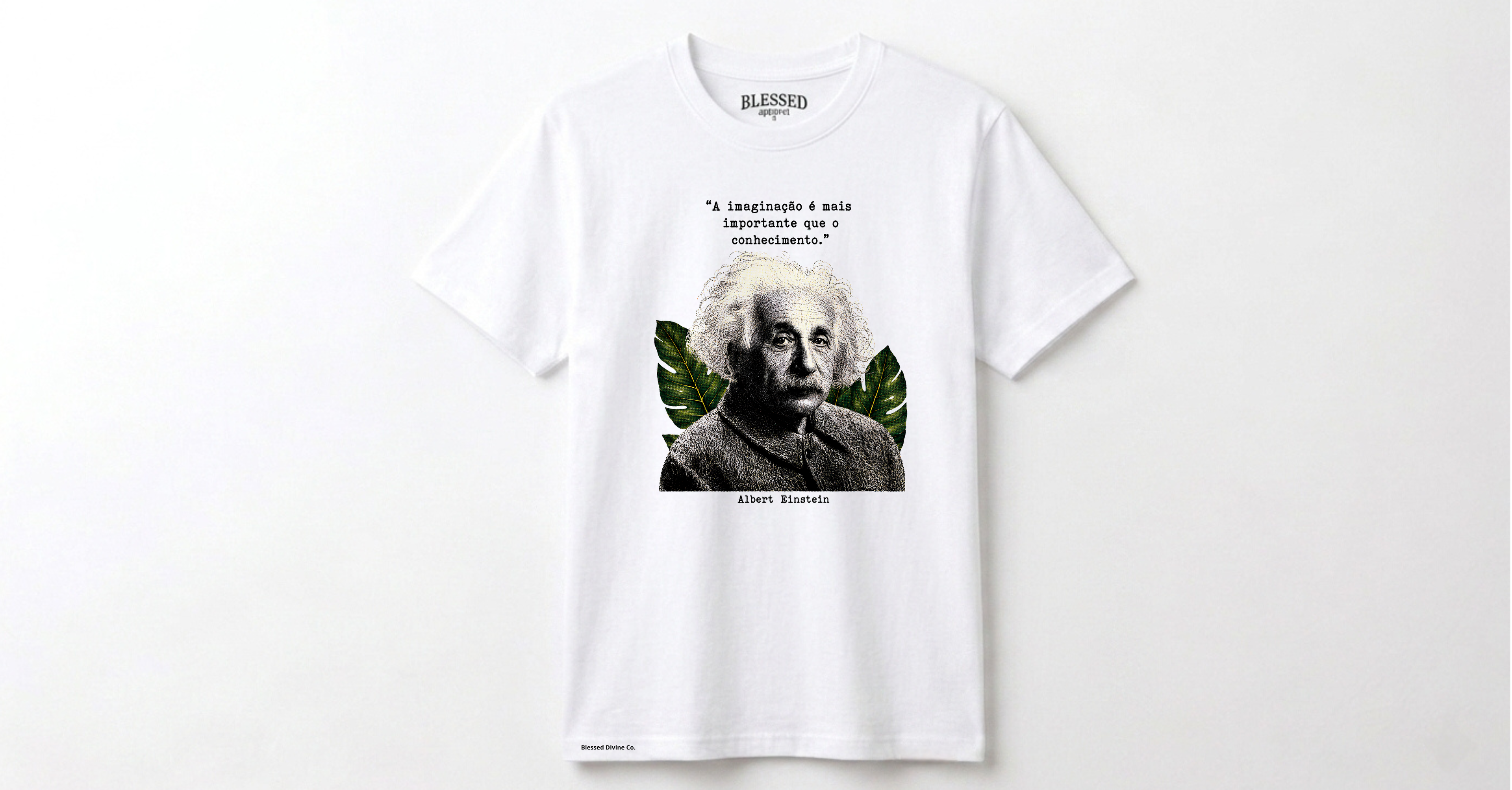 Camiseta Blessed Divine® | Einstein Legacy White
