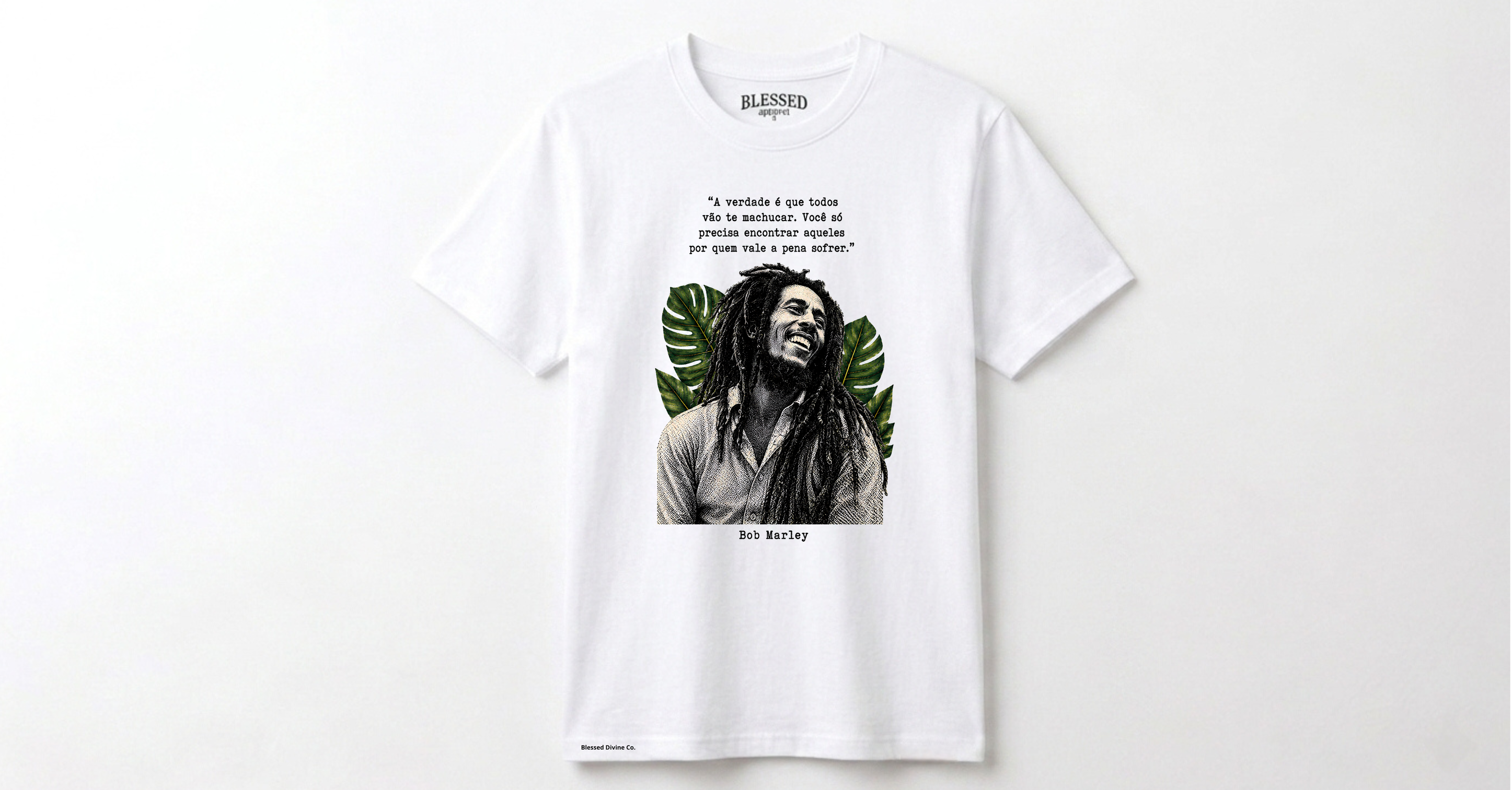 Camiseta Blessed Divine® | Marley Legacy White