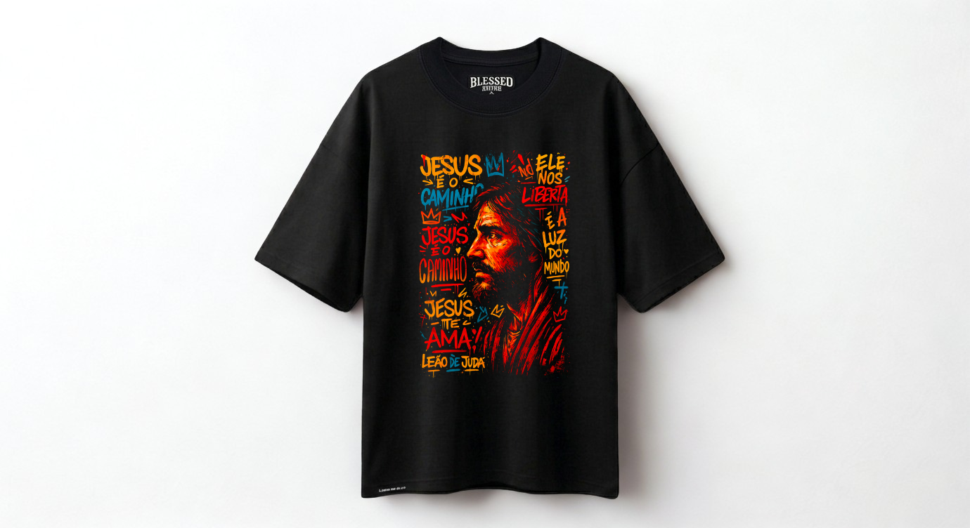 Camiseta Blessed Divine Co. Leão de Juda