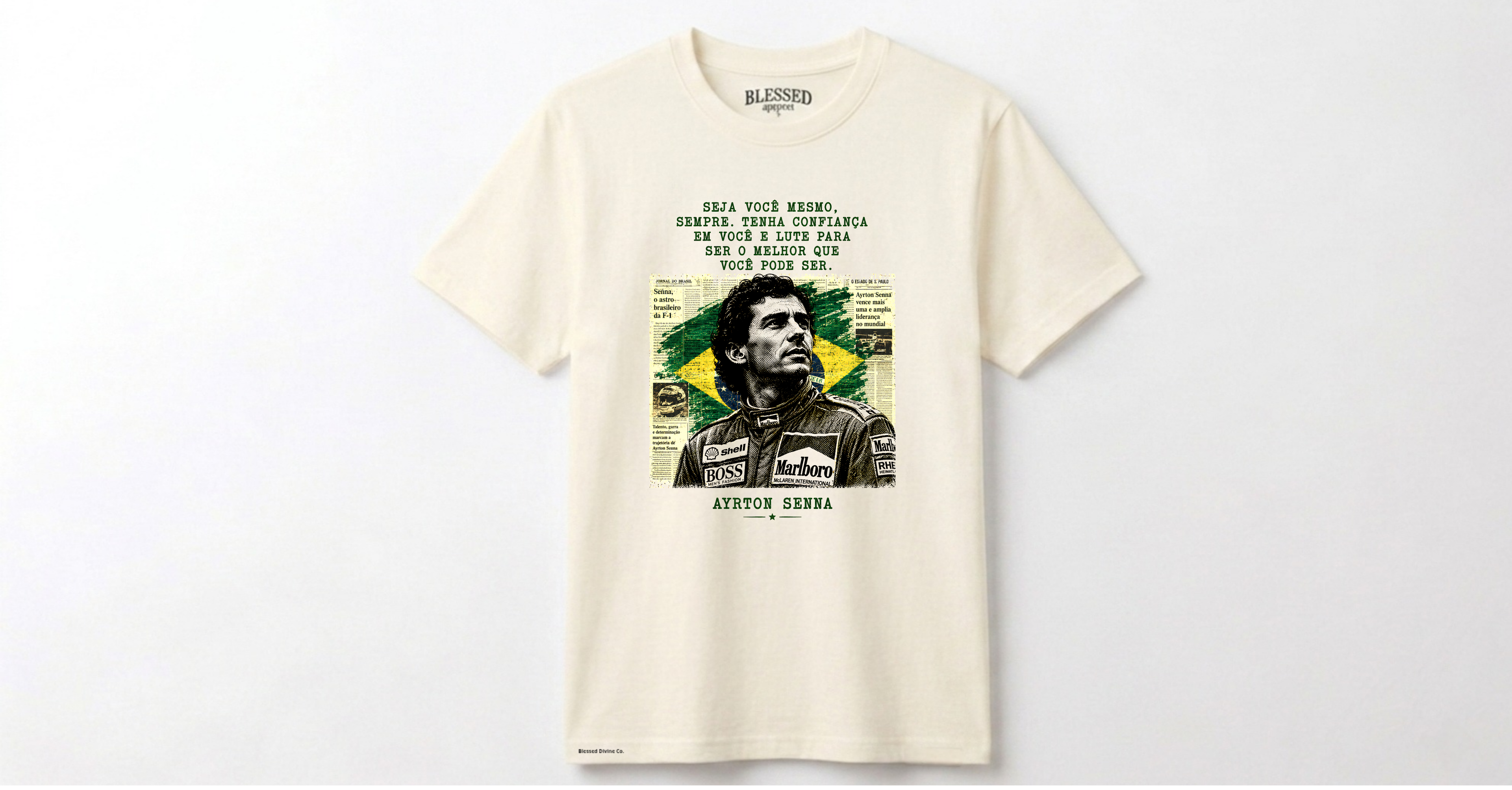 Camiseta Blessed Divine® | Senna Legacy White