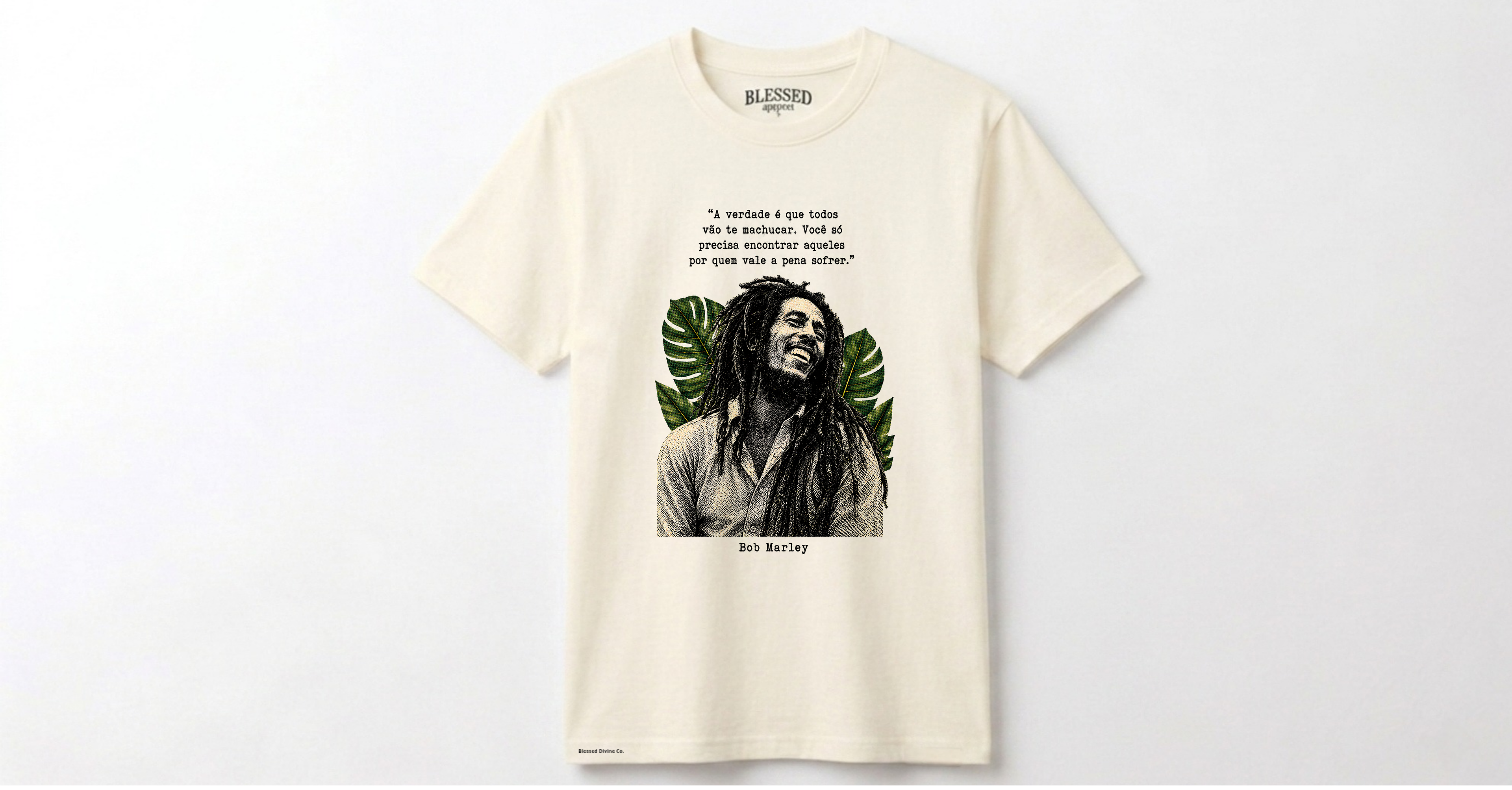 Camiseta Blessed Divine® | Marley Legacy White