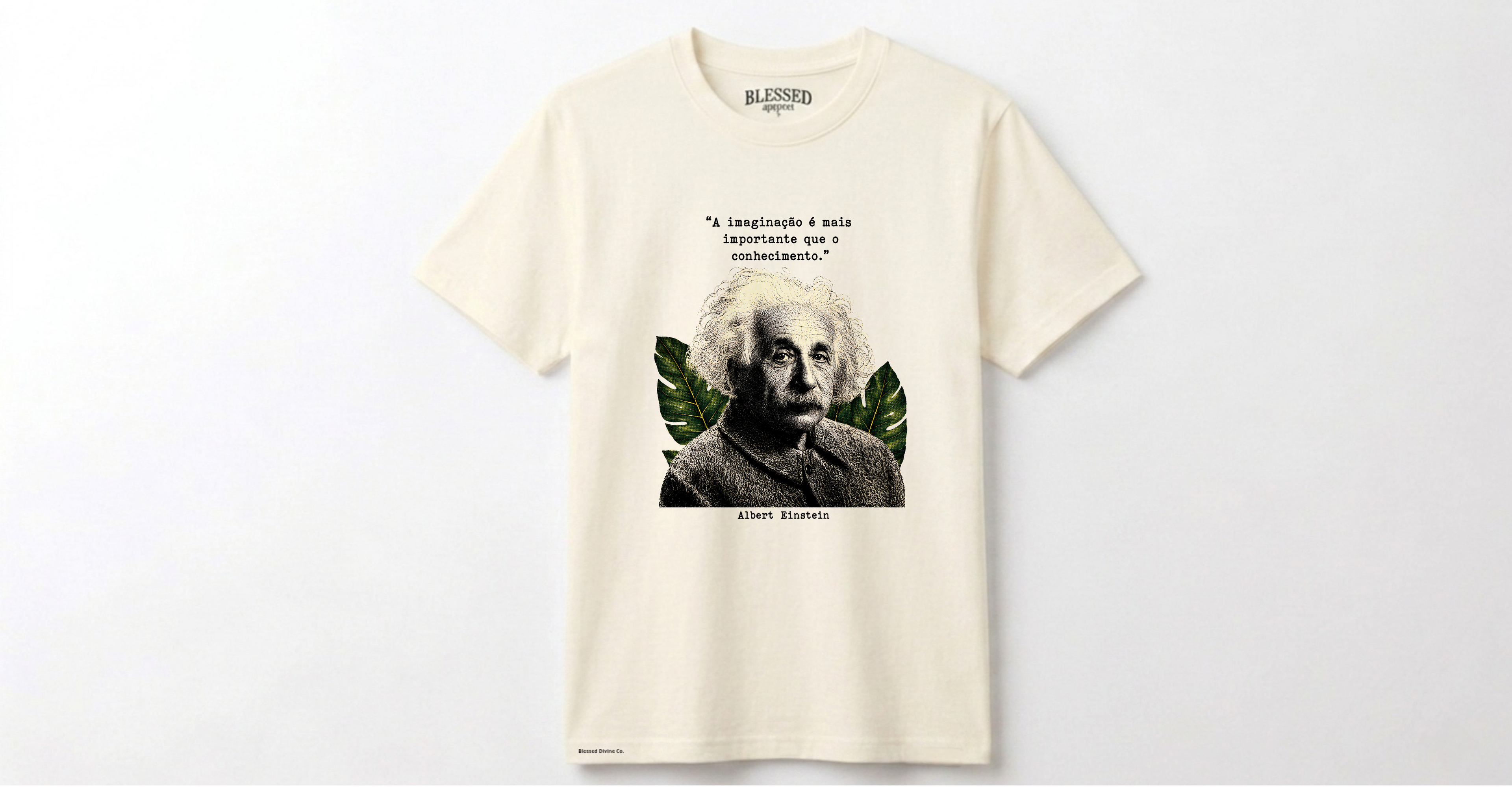Camiseta Blessed Divine® | Einstein Legacy White