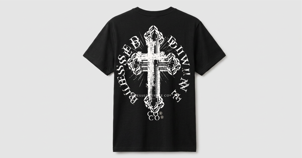 Camiseta Blessed Divine® | Radiant Cross Black