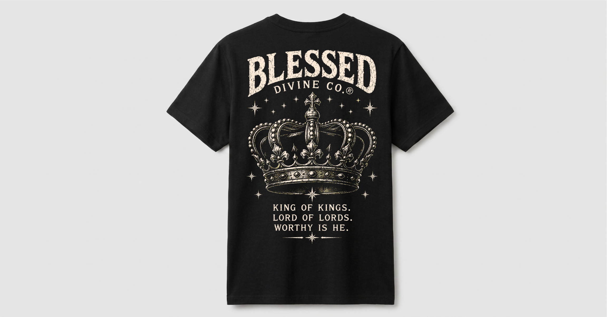 Camiseta Blessed Divine® | King of Kings Black