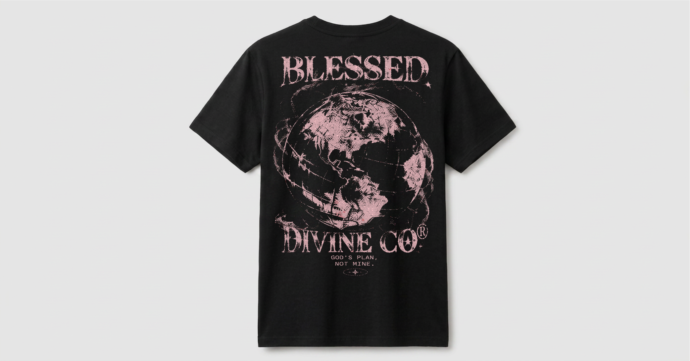 Camiseta Blessed Divine® | God's Plan Black