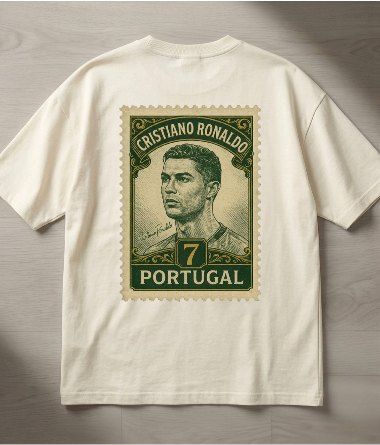Camiseta Estampa Ouro Relíquias - Cristiano Ronaldo