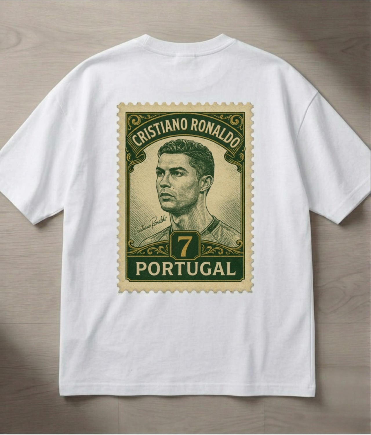 Camiseta Estampa Ouro Relíquias - Cristiano Ronaldo