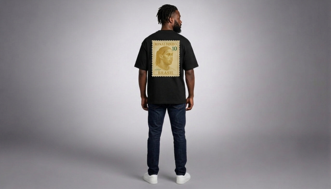 Camiseta Estampa Ouro Brasil - Ronaldinho Gaúcho