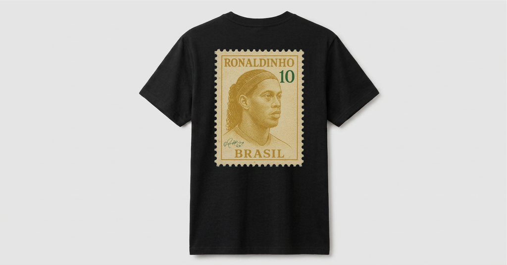 Camiseta Estampa Ouro Brasil - Ronaldinho Gaúcho