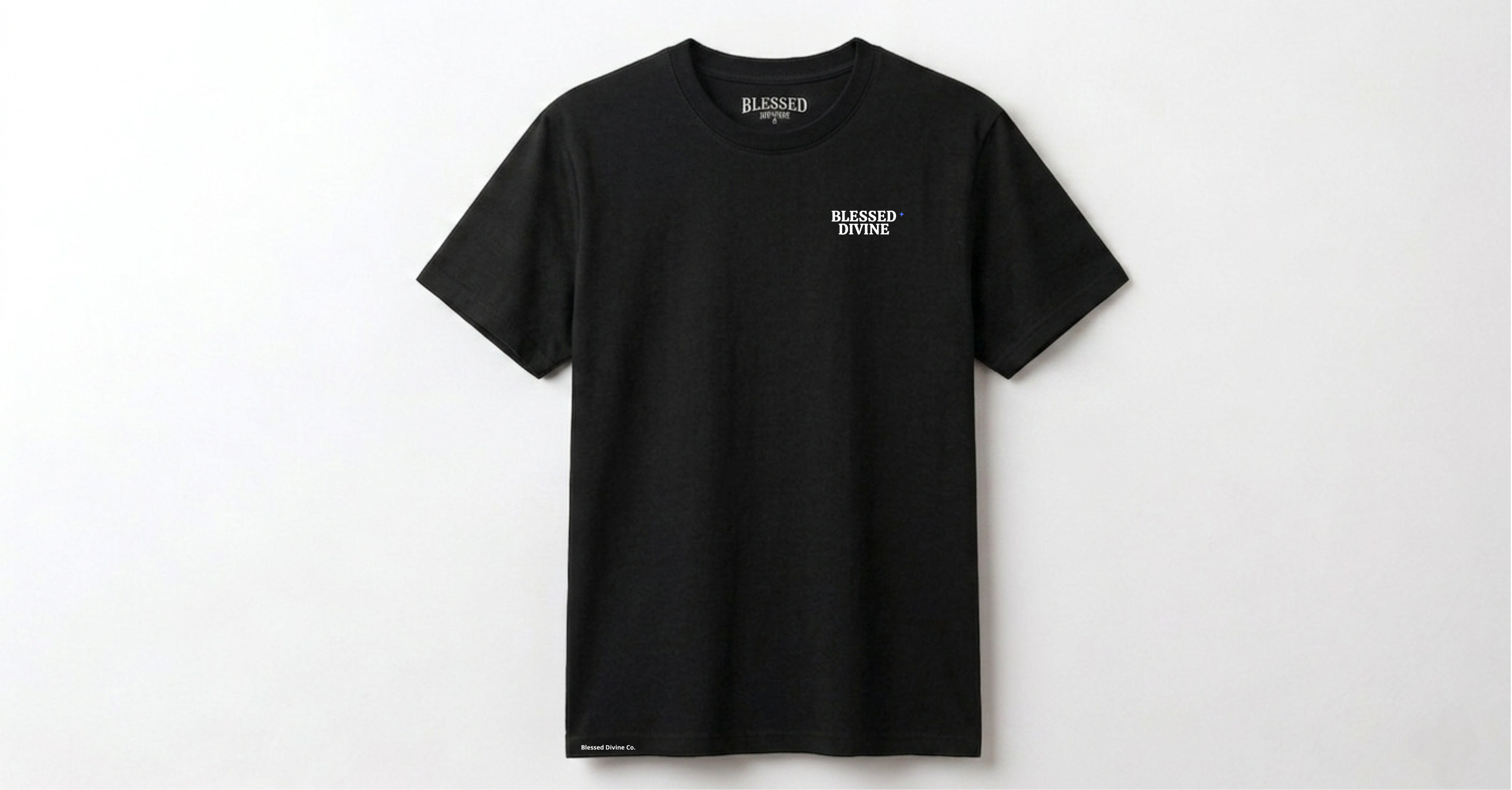 Camiseta Blessed Divine® | Faith Over Fear Cross Black
