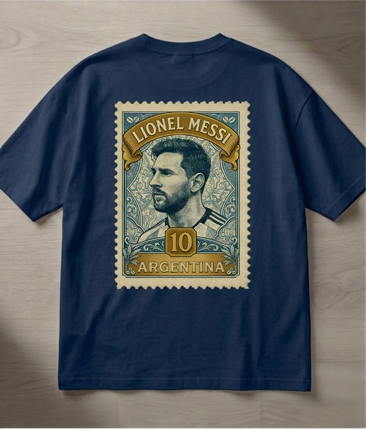 Camiseta Estampa Ouro Relíquias - Messi